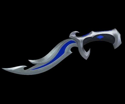 Blue Dragonfire Knife