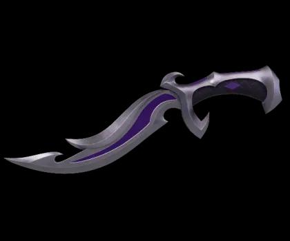 Purple Dragonfire Knife